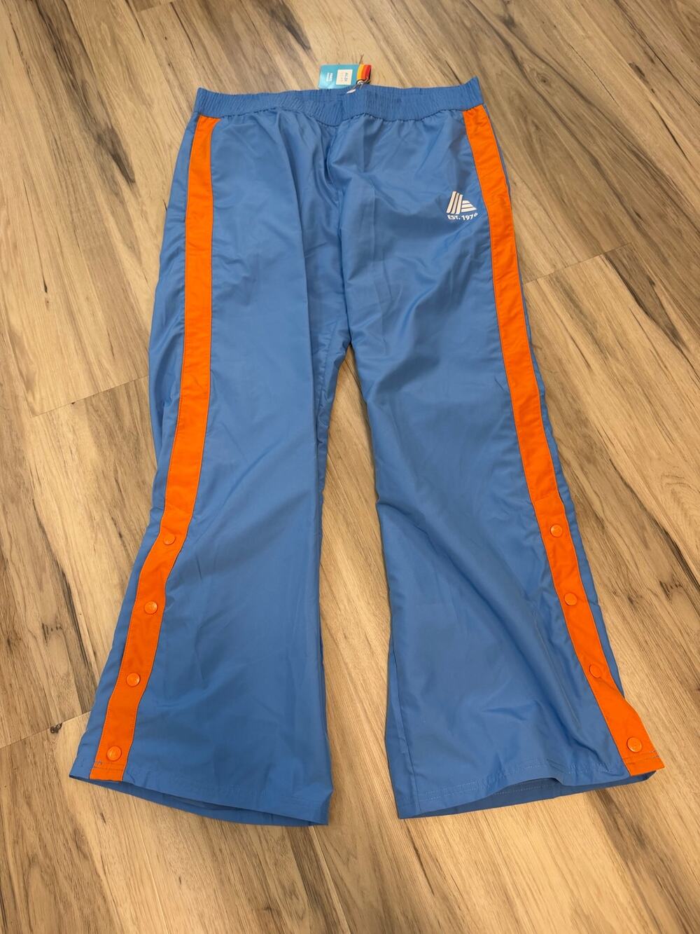 NWT ALDI Gear 50th Anniversary Men's Blue Pants Size Large Loose Fit Logo